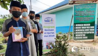 Ratusan Paket Al-Qur,an dan Kitab Disalurkan Rumah Yatim di Berbagai Ponpes di Riau