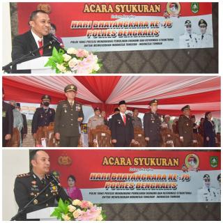 Wabub Bengkalis Ikuti Upacara Peringatan Hari Bhayangkara ke-76