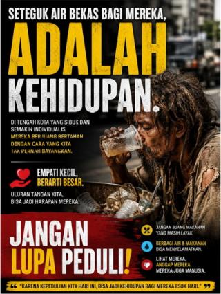 Orang Telantar Gangguan Jiwa Minum dari Gelas Bekas, Potret Pilu yang Mengusik Nurani