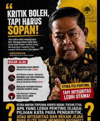 Idrus Marham Bicara Etika, Publik Soroti Rekam Jejak dan Integritas