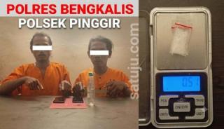 Polsek Pinggir Ungkap Sabu, Dua Pria Positif Methamphetamine