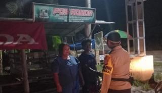 Polsek Langgam Perkuat Kamtibmas, Pos Kamling Desa Segati Dicek Malam Hari