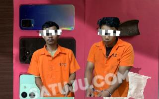 Satresnarkoba Polres Bengkalis Ringkus Dua Terduga Pengedar Sabu di Bantan Tengah