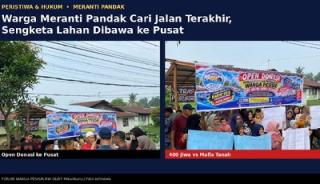 Warga Meranti Pandak Galang Donasi, Sengketa Lahan Dibawa ke Jakarta