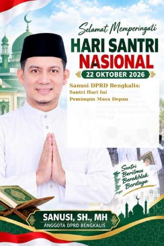 Sanusi DPRD Bengkalis: Santri Hari Ini Pemimpin Masa Depan