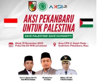 Bekerjasama dengan MUI, Pemko Pekanbaru Akan Gelar Aksi Bela Palestina di CFD