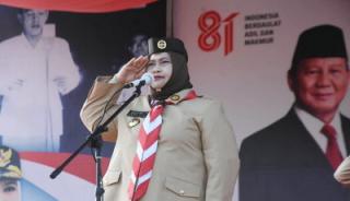 Hari Pramuka ke-65 di Bengkalis, Kasmarni Tekankan Karakter Generasi Muda