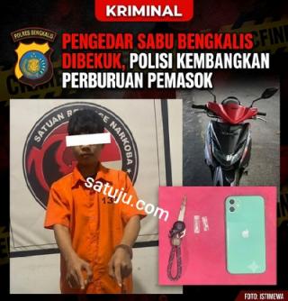 Pengedar Sabu Bengkalis Dibekuk, Polisi Kembangkan Perburuan Pemasok