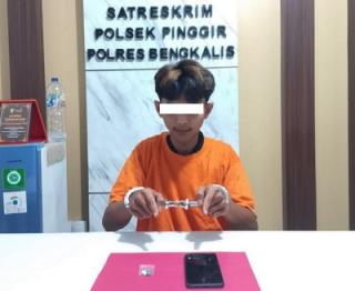 Breaking! Polsek Pinggir Bongkar Peredaran Ekstasi di Bengkalis, Pemuda 21 Tahun Ditangkap