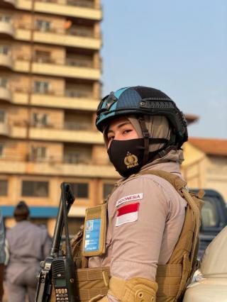 Brigadir Iis, Polwan Cantik dari Polda Banten Dipercaya Menjadi Pasukan Perdamaian di Afrika Tengah