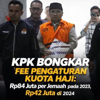 KPK Bongkar Fee Pengaturan Kuota Haji: Rp84 Juta per Jemaah pada 2023, Rp42 Juta di 2024