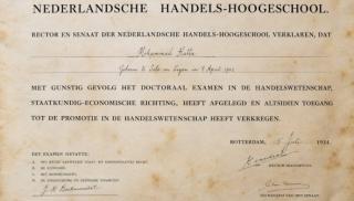 Ijazah Bung Hatta Dipajang di Erasmus University Rotterdam, Jejak Akademiknya Diabadikan