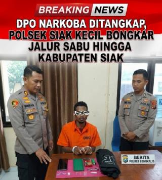 DPO Narkoba Ditangkap, Polsek Siak Kecil Bongkar Jalur Sabu hingga Kabupaten Siak