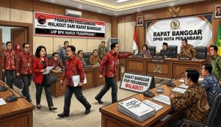 LHP BPK DPRD Pekanbaru Tak Dibagikan, PDIP Walkout dari Banggar