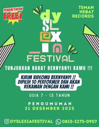 TemanHebat Records Gelar “Dyslexia Festival”, Kesempatan bagi Anak Disleksia Indonesia untuk Jadi Penyanyi