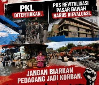 DPRD: Jangan Tebang Pilih, Wali Kota Harus Lebih Tegas terhadap PKS Revitalisasi Pasar Bawah, Bukan Hanya Tertibkan PKL