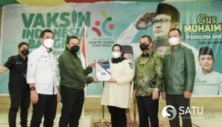 PKB Laksanakan Vaksinasi 500 Dosis, Bupati Bengkalis Berikan Apresiasi