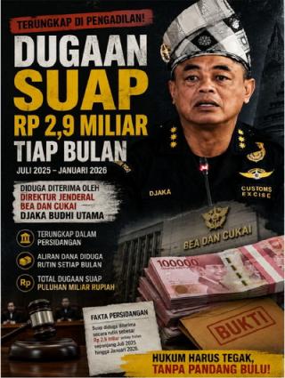 Skema Suap Rp20,3 Miliar di Bea Cukai Terungkap, Dugaan “Jalur Hijau” Disewa Bulanan