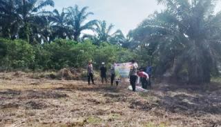 Polsek Rokan IV Koto Garap Lahan Desa untuk Ketahanan Pangan