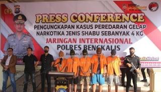 Polres bengkalis Lakukan Penangkapan Tindak Pidana Narkotika di Loket Penyeberangan Roro