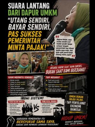 Pelaku UMKM Sidoarjo Protes Pajak Baru: “Utang Sendiri, Bayar Sendiri”