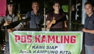 Polsek Langgam Perkuat Pos Kamling, Warga Diminta Waspada