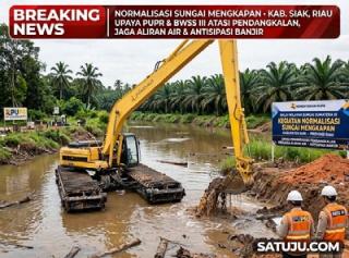 Normalisasi Sungai Mengkapan Dikebut, PUPR Siak Gandeng BWSS III Cegah Banjir