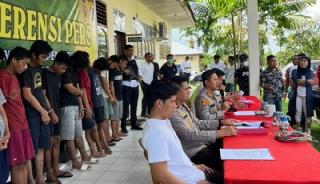 Polres Bengkalis Amankan 10 Maling Kabel Objek Vital PHR di Duri