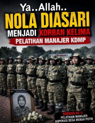 Korban Pelatihan KDMP Bertambah, Nola Diasari Meninggal Dunia usai Alami Henti Jantung