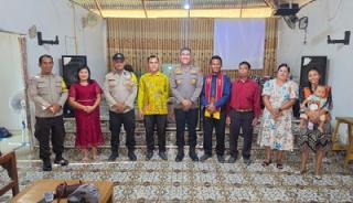 Minggu Kasih di Segati, Kapolsek Langgam Ajak Jemaat Jaga Kerukunan