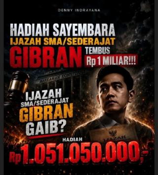 Sayembara Ijazah SMA Gibran Tembus Rp1,05 Miliar