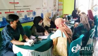 Perkebal Immun, Pemkab dan Desa Menggelar Vaksinasi Massal Tahap I