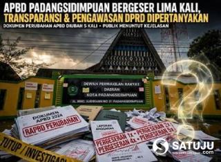 APBD Padangsidimpuan Bergeser Lima Kali, Transparansi dan Pengawasan DPRD Dipertanyakan