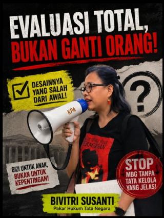 Bivitri Desak Evaluasi Total MBG, Soroti Desain Program dan Tata Kelola