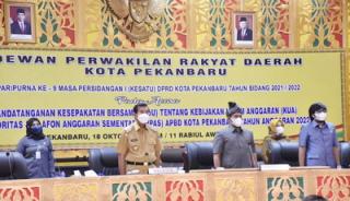 DPRD Pekanbaru Gelar Paripurna MoU KUA PPAS R-APBD 2022