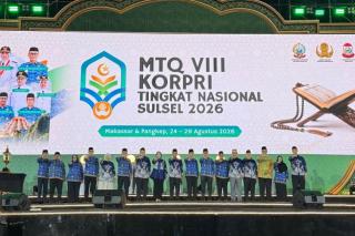 Kafilah KORPRI Riau Raih Peringkat 8 Nasional MTQ VIII KORPRI 2026