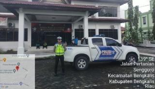 Polres Bengkalis Lakukan Peningkatan Patorli di Kantor KPU dan Bawaslu