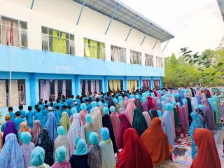 SDS IT Ibu Harapan Bengkalis Laksanakan Sholat Istisqo, Munajat Mintakan Hujan