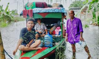 Banjir Parah Terjadi di Rohil, Masyarakat Harapkan Perhatian Pemerintah