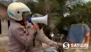 Kapolsek Langgam: Cegah Karhutla, Jaga Kesehatan dan Gunakan Masker